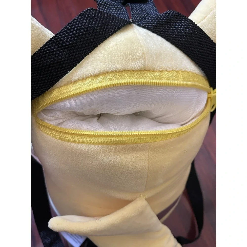 Pikachu Plush Backpack Pokémon Yellow Soft Kids Stuffed Bag 2015 Cute Preowned